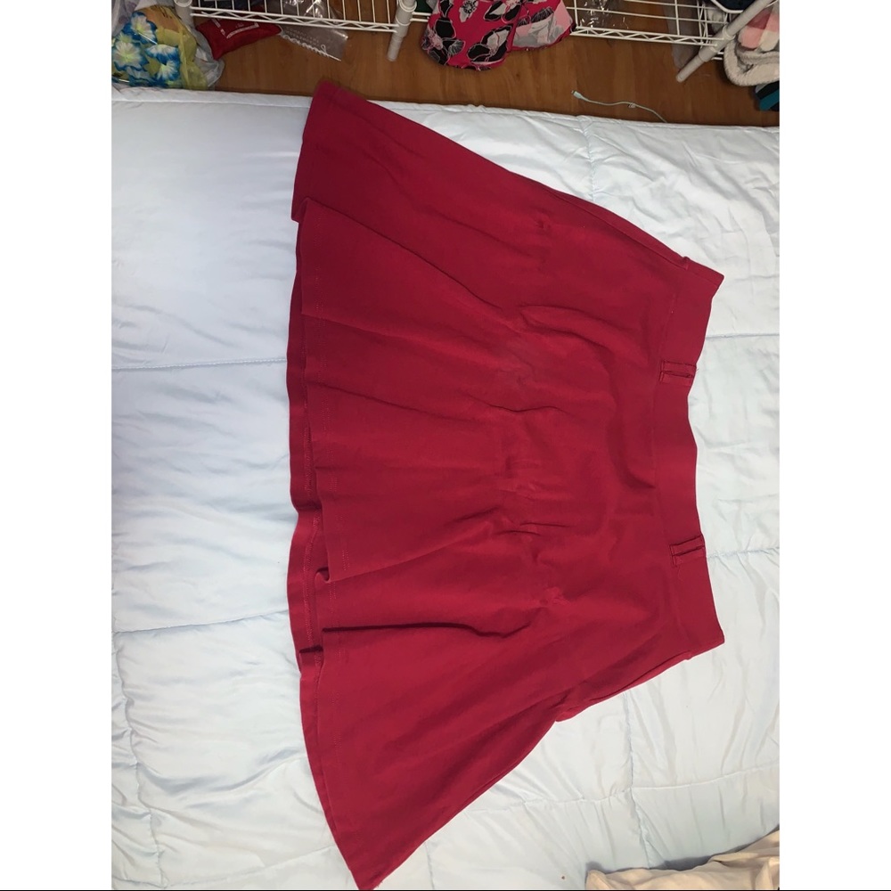 Red skirt